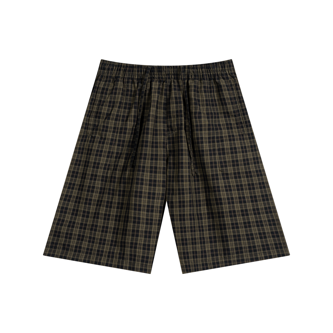 YK Plaid Wide Leg Shorts