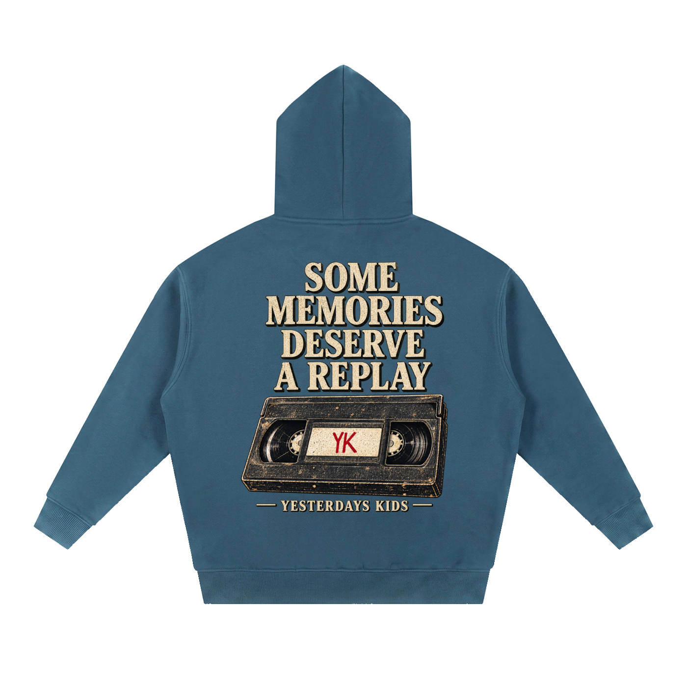 YK Essential Oversized Boxy Fit Fleece Hoodie