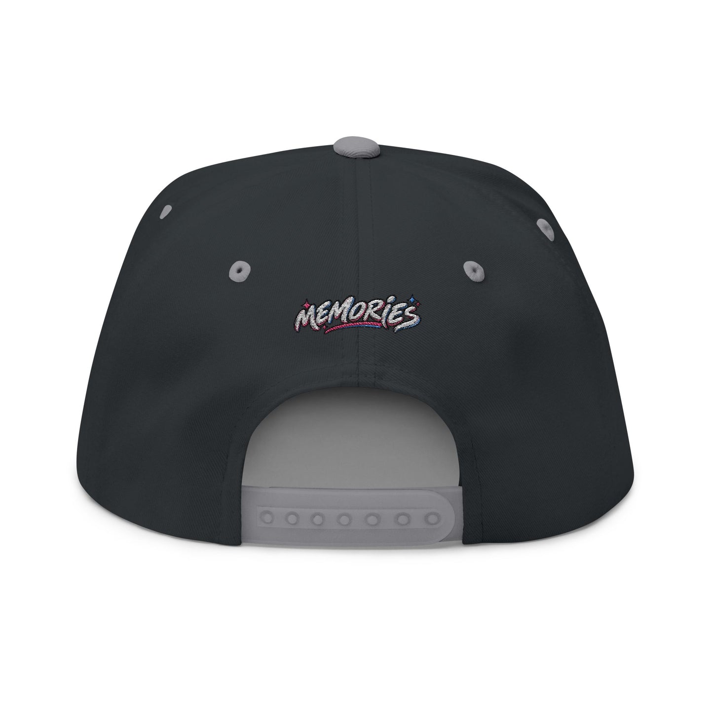 Retro TV Embroidered Flat Bill Cap — YK Graphic Snapback