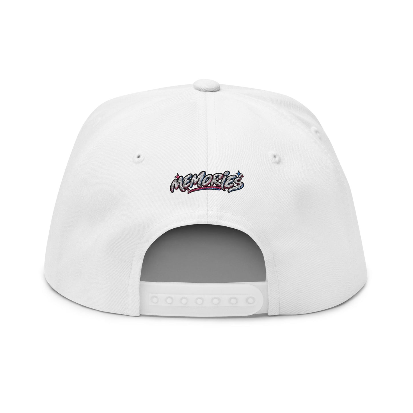 Retro TV Embroidered Flat Bill Cap — YK Graphic Snapback