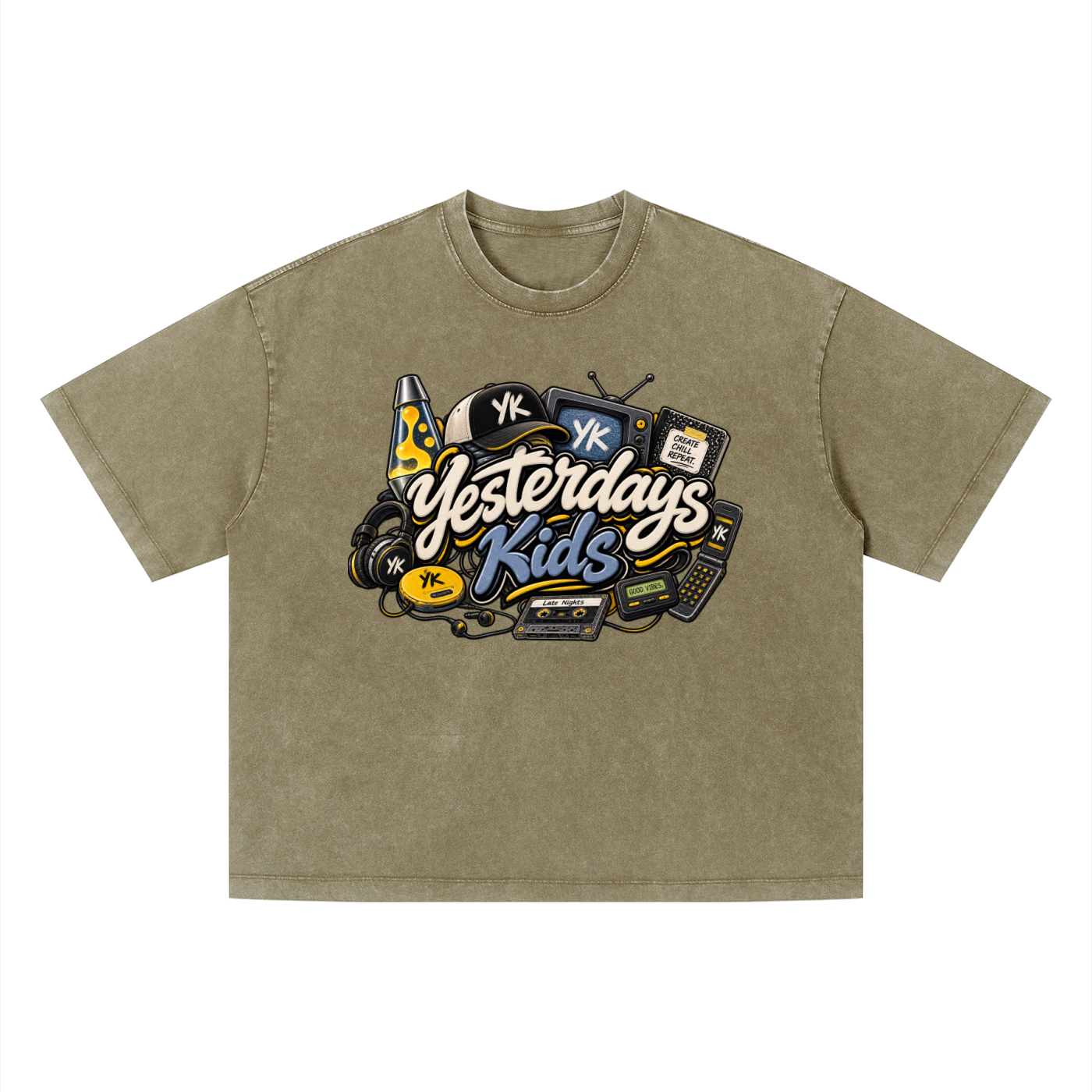 YK Vintage Wash Boxy T-Shirt