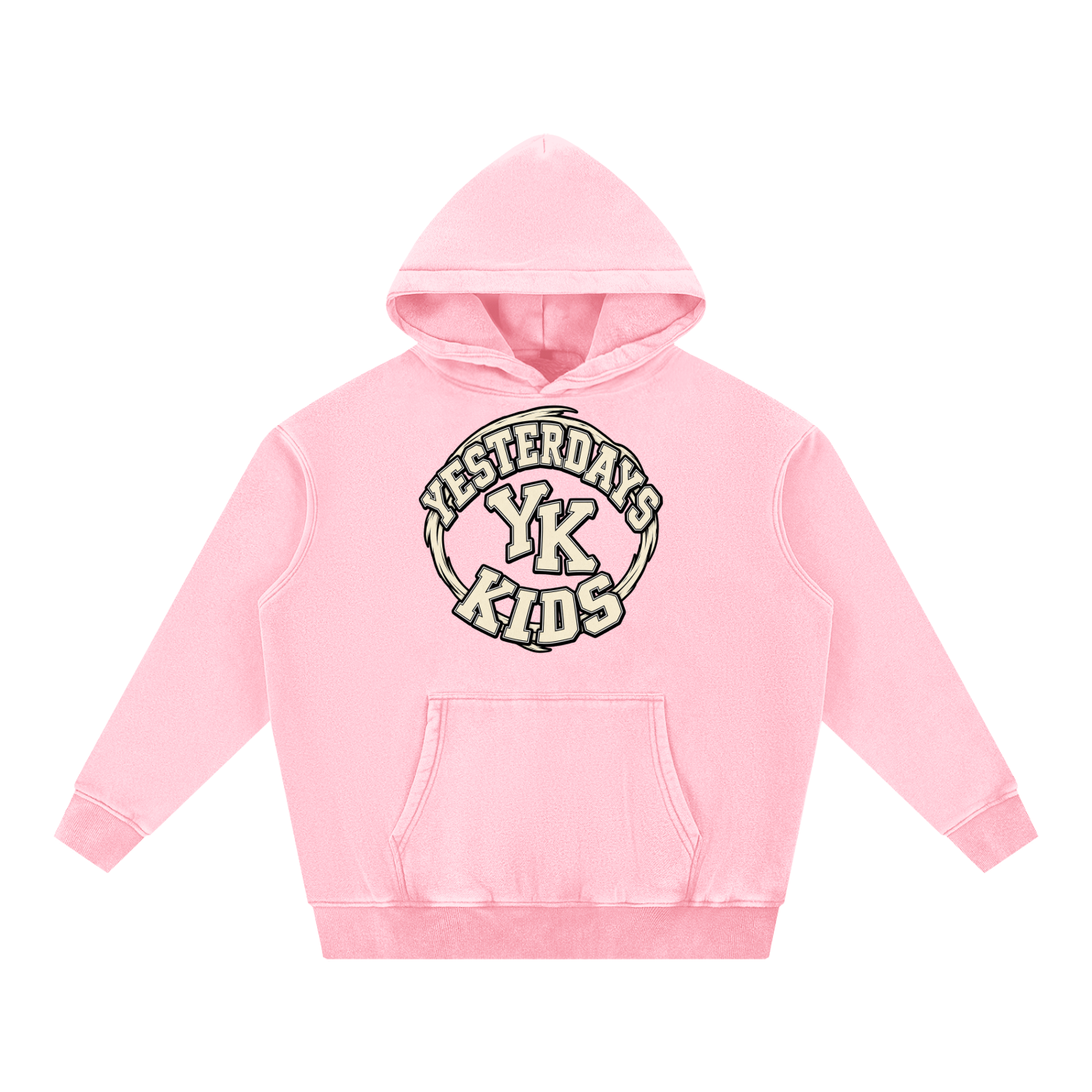 YK Snow Wash Fleece Oversize Hoodie