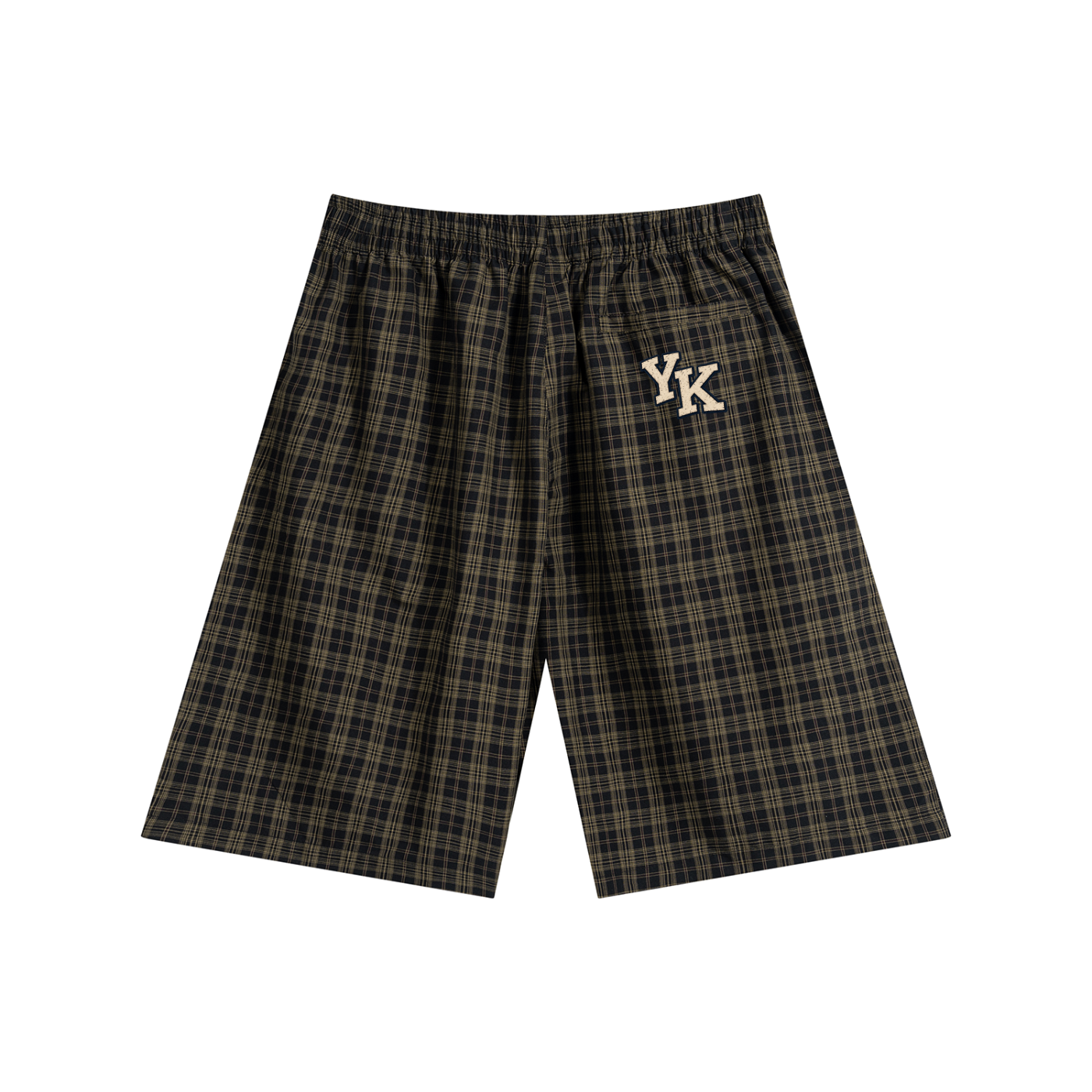 YK Plaid Wide Leg Shorts
