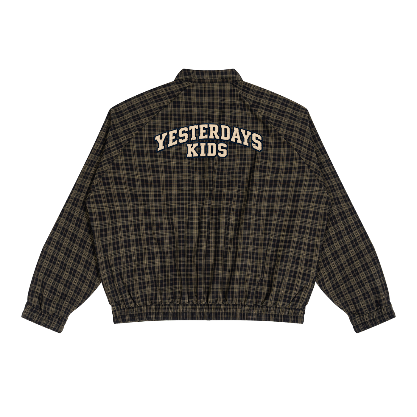 Unisex Plaid Full-Zip Track Jacket