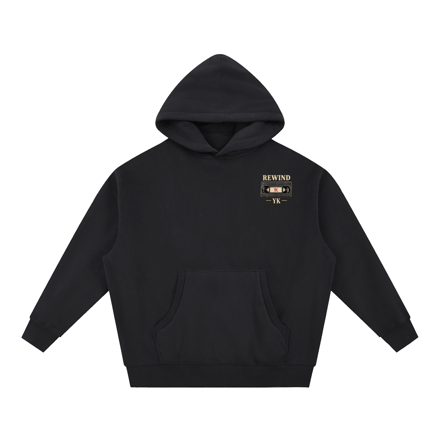 YK Essential Oversized Boxy Fit Fleece Hoodie