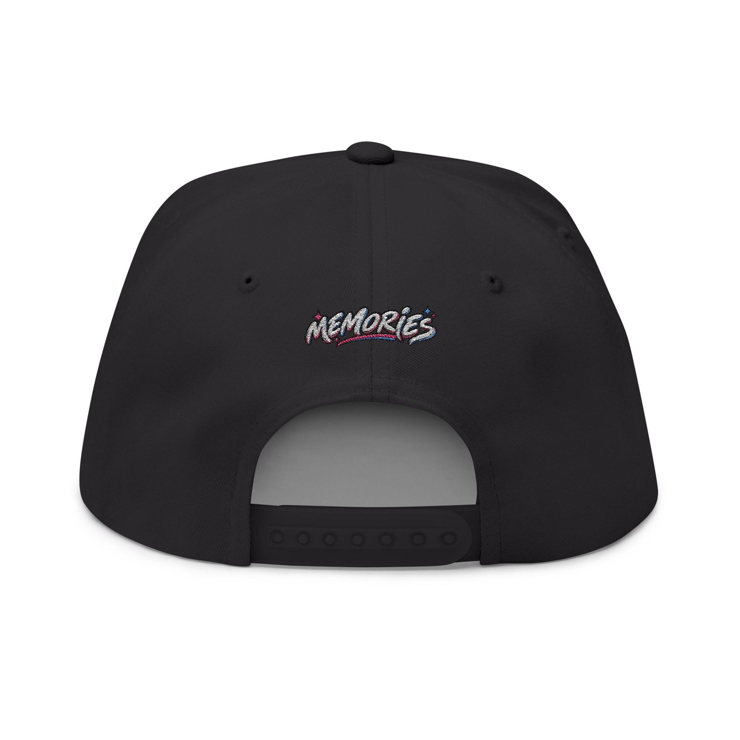 Retro TV Embroidered Flat Bill Cap — YK Graphic Snapback
