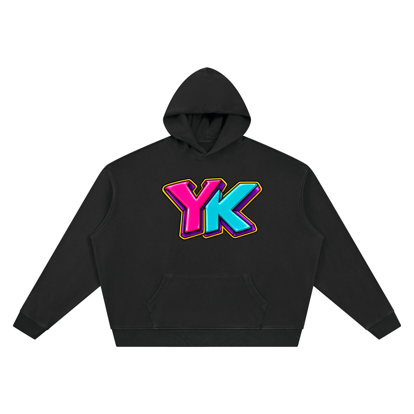 YK Vintage Wash Boxy Hoodie