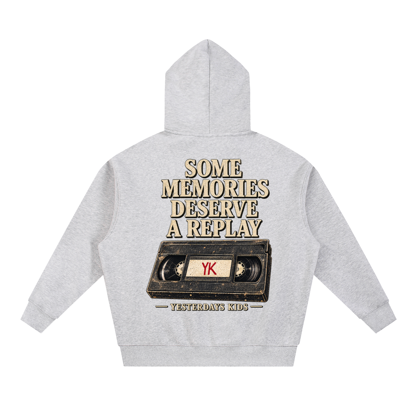 YK Essential Oversized Boxy Fit Fleece Hoodie