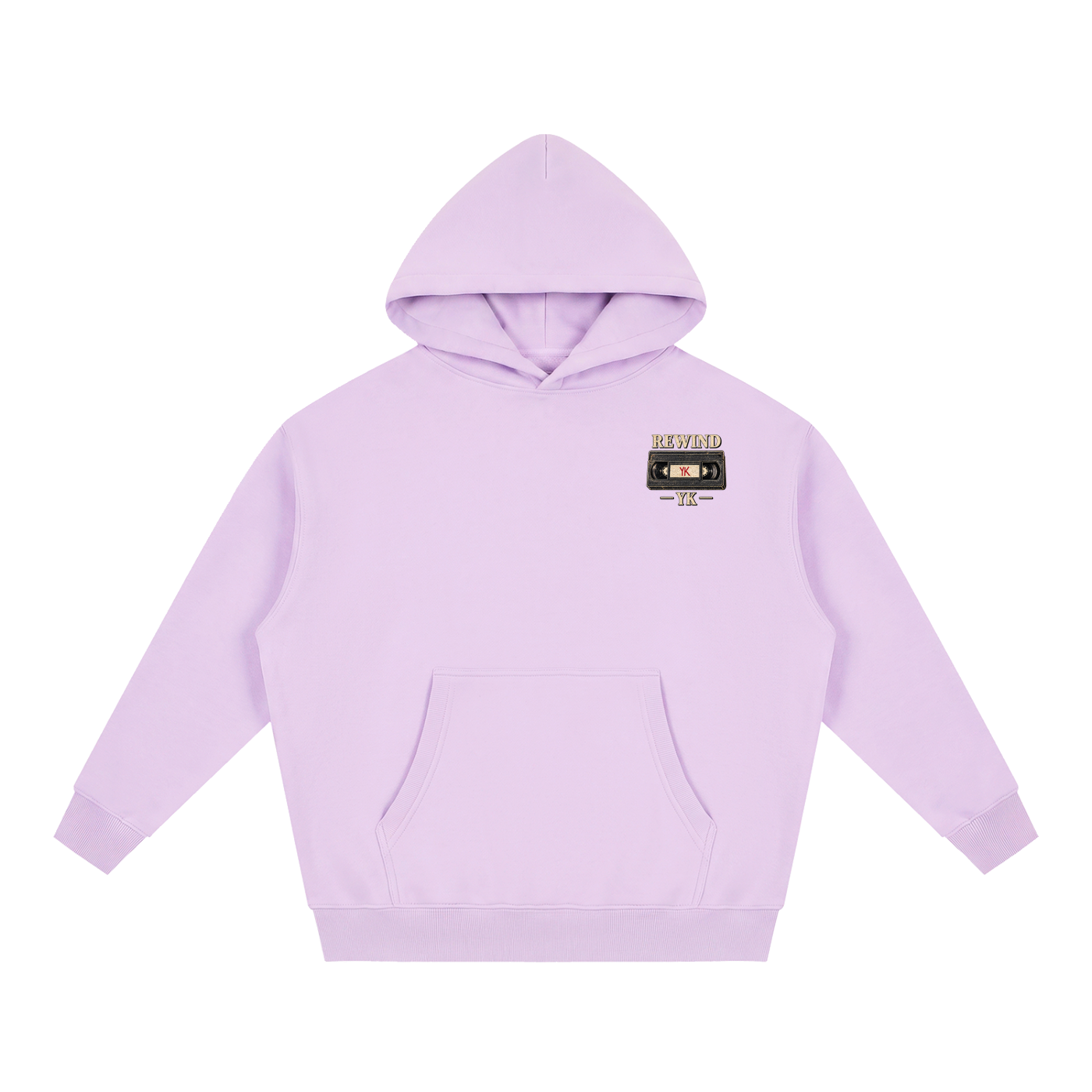 YK Essential Oversized Boxy Fit Fleece Hoodie