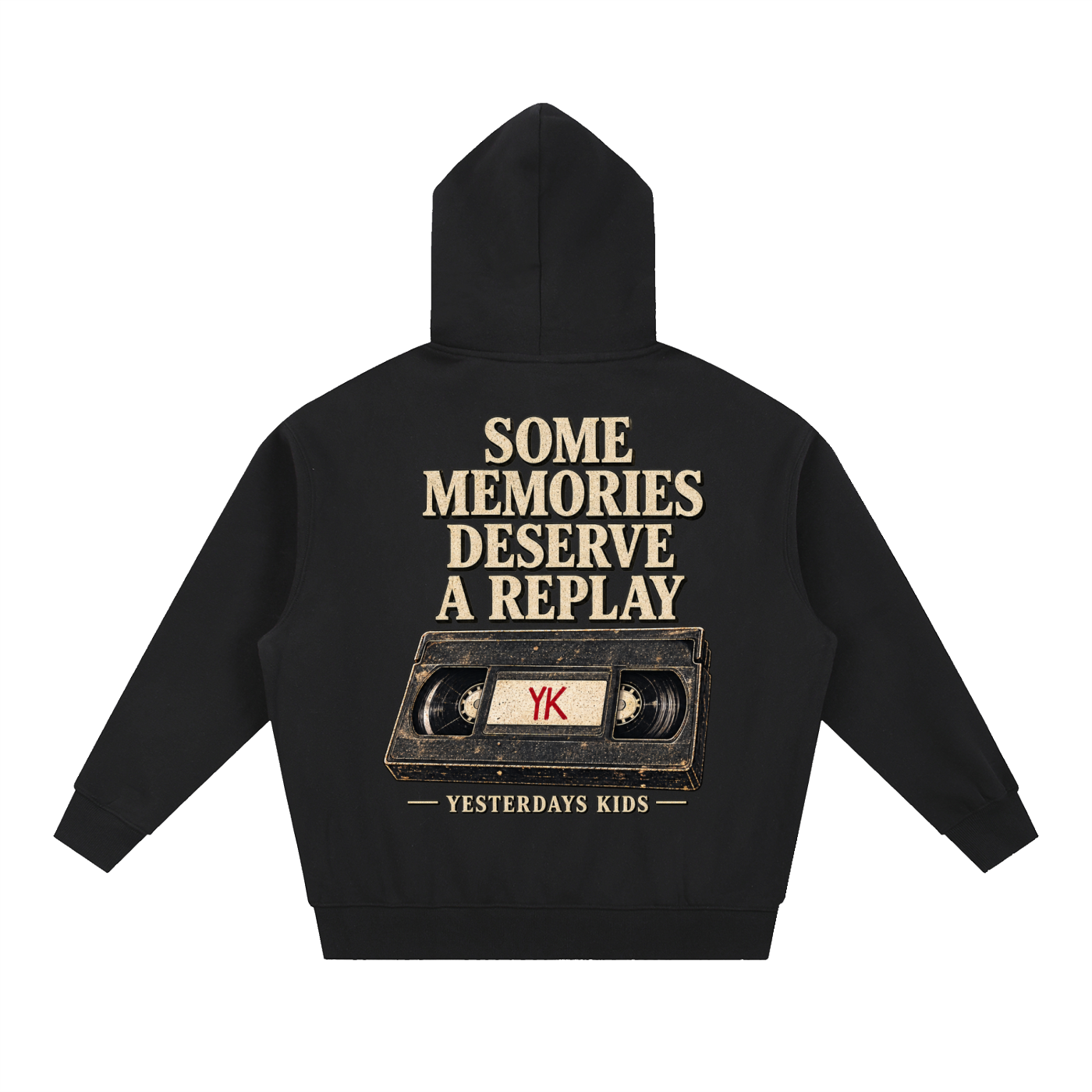YK Essential Oversized Boxy Fit Fleece Hoodie
