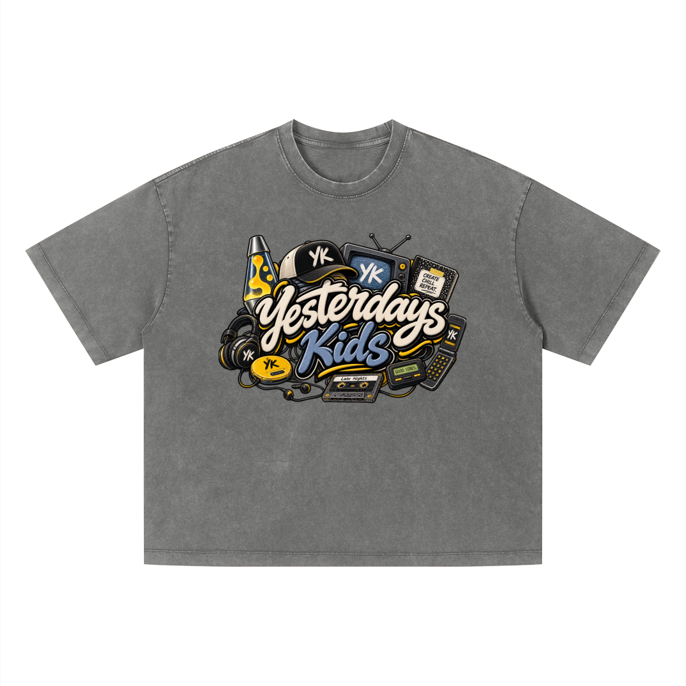 YK Vintage Wash Boxy T-Shirt