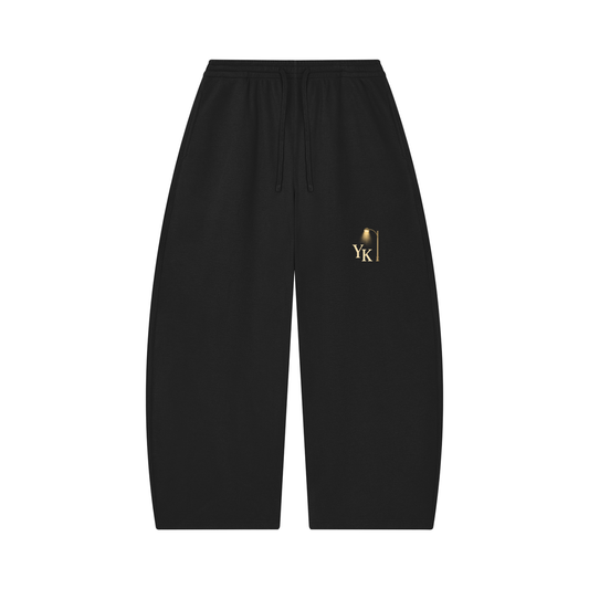 YK Waffle Barrel Leg Pants