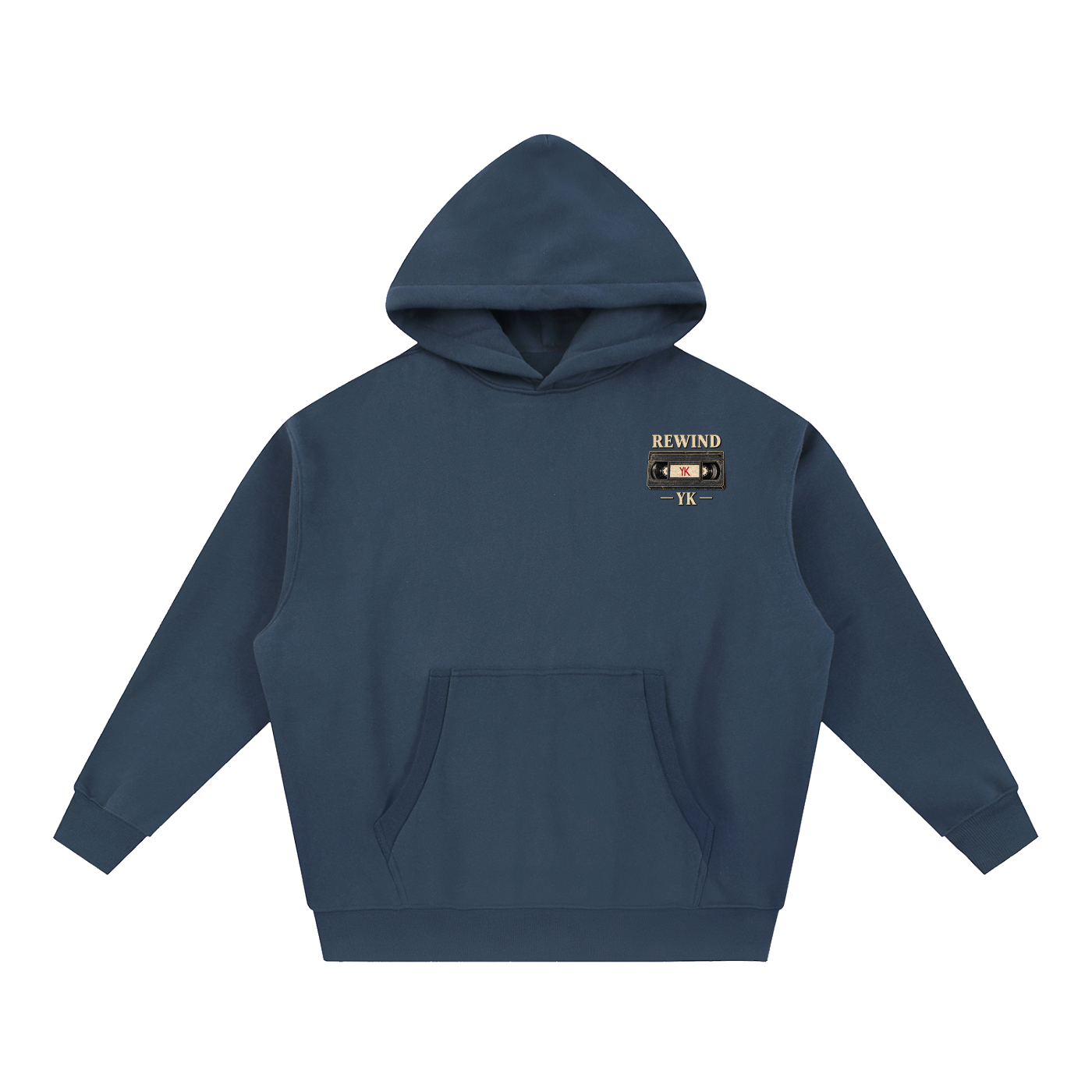 YK Essential Oversized Boxy Fit Fleece Hoodie