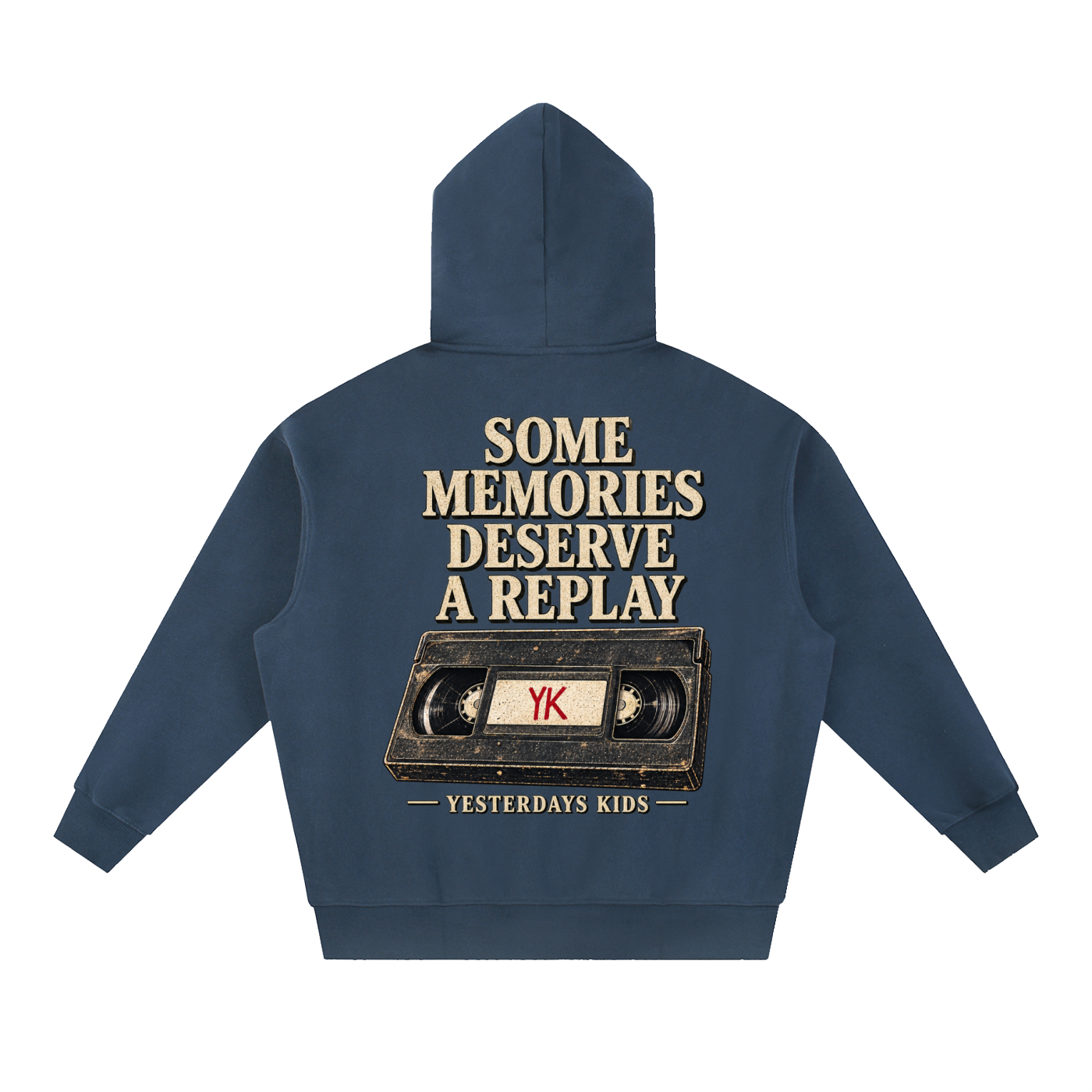 YK Essential Oversized Boxy Fit Fleece Hoodie