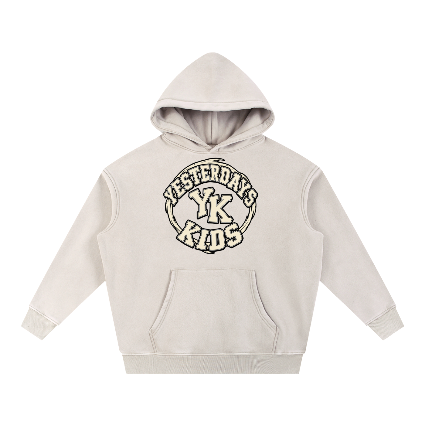 YK Snow Wash Fleece Oversize Hoodie