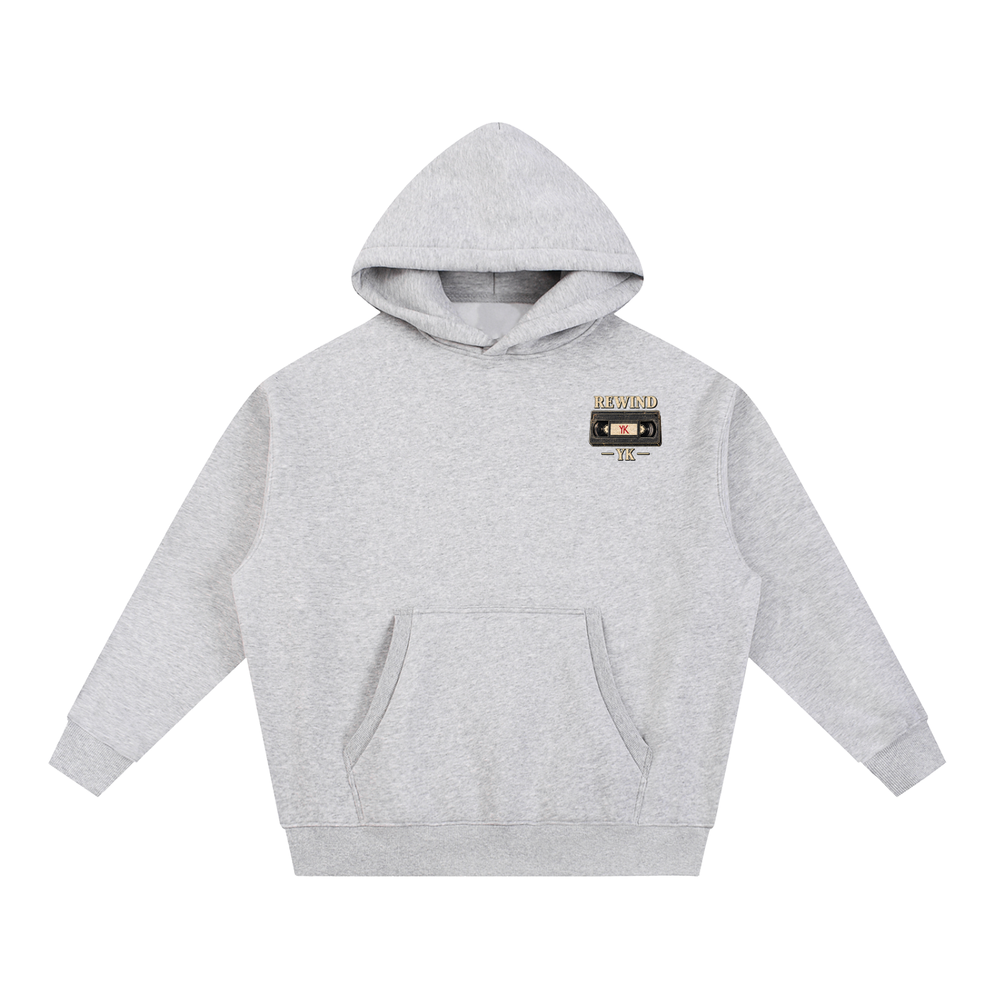 YK Essential Oversized Boxy Fit Fleece Hoodie