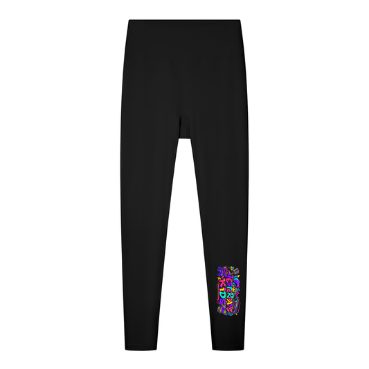 YK Women's Solid High Rise Leggings