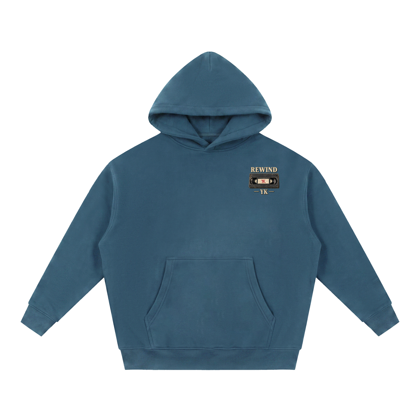 YK Essential Oversized Boxy Fit Fleece Hoodie