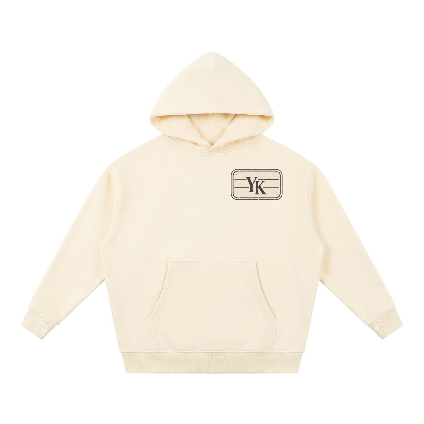 YK Essential Oversized Boxy Fit Fleece Hoodie