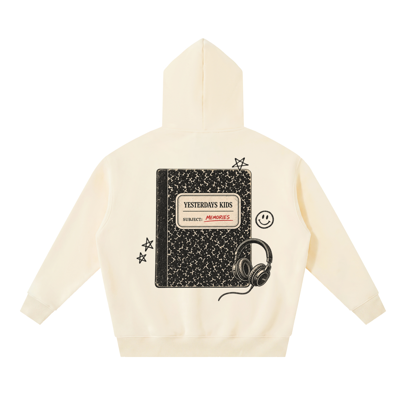 YK Essential Oversized Boxy Fit Fleece Hoodie