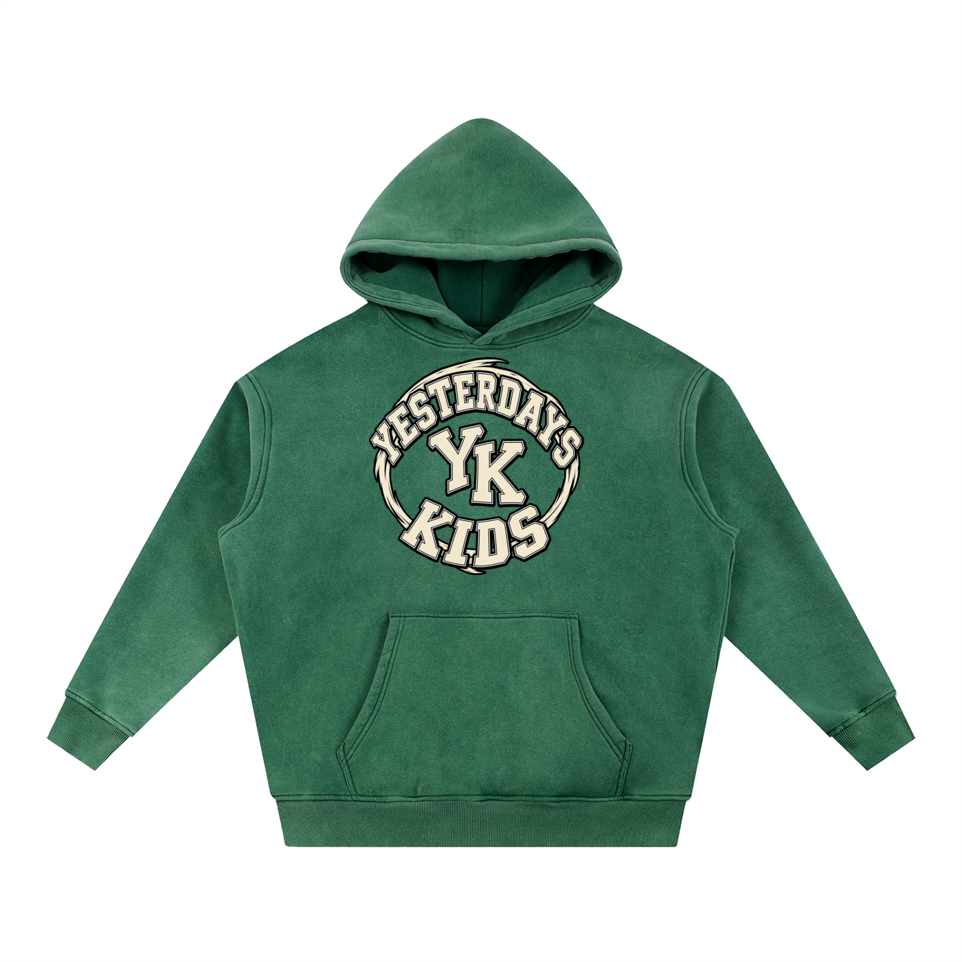 YK Snow Wash Fleece Oversize Hoodie